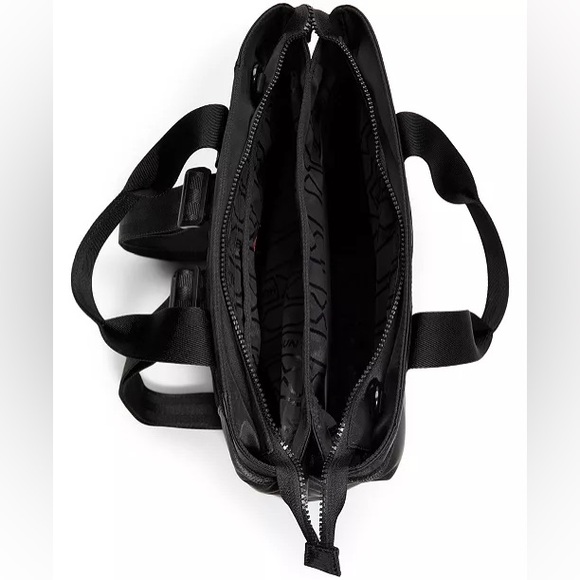 Hunter Black Textile Padded Hybrid Backpack Tote Adjustable Strap NEW main image 4